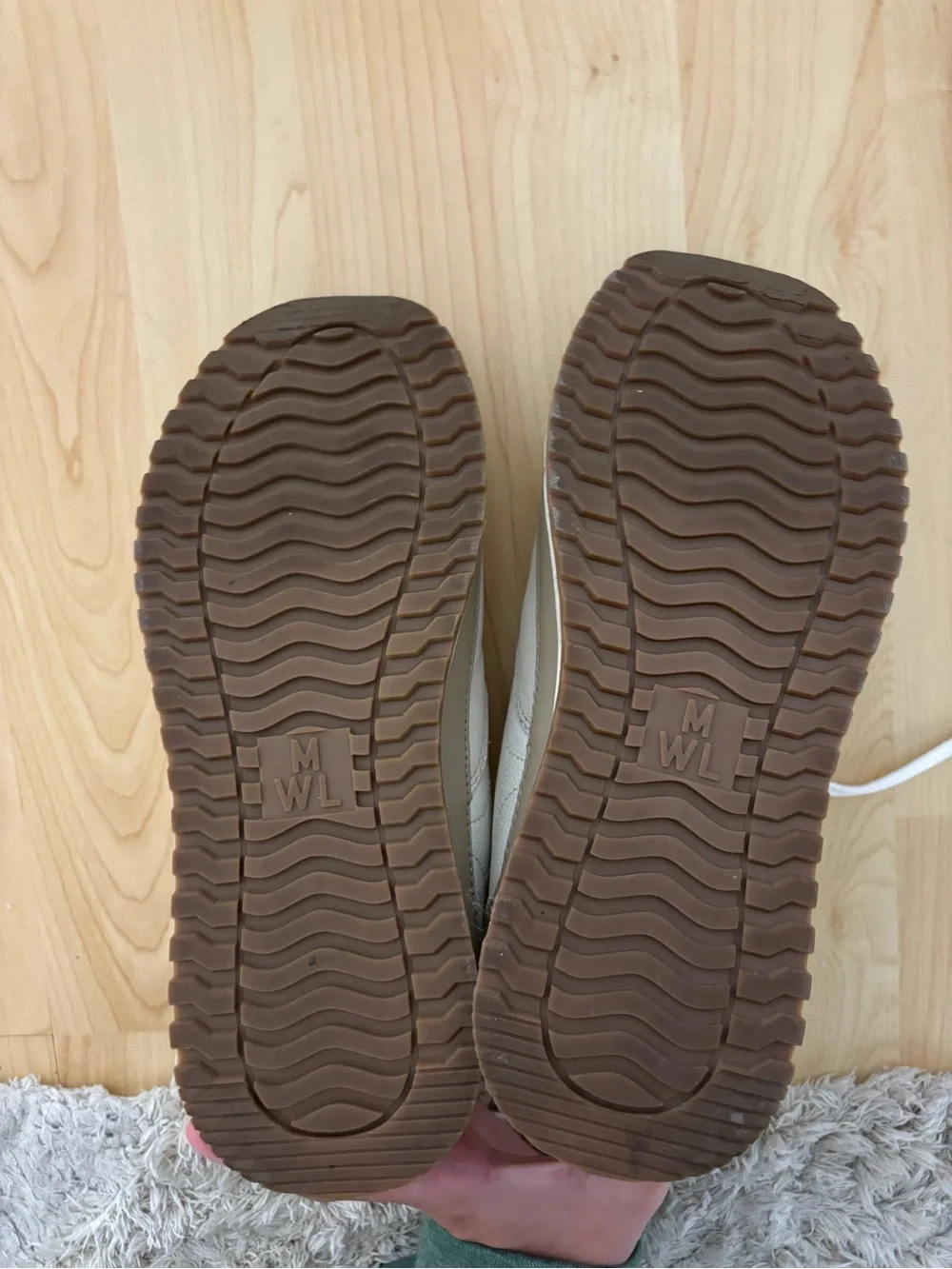 Madewell Beige and White Women’s Sneakers